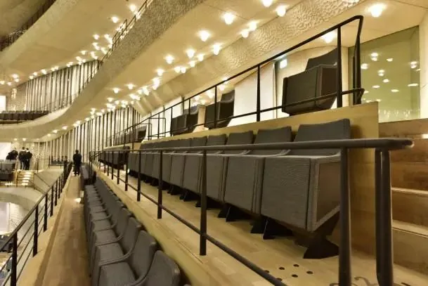 Upper balcony front at the Elbphilharmonie